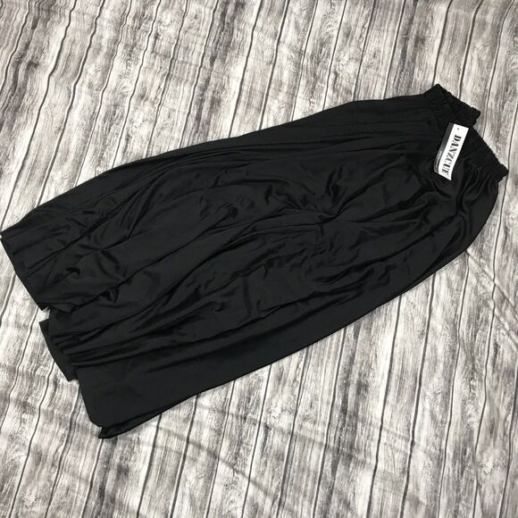 Womens Long Full Circle Dance Skirt, Black, Size Large Xlarge l-XL - Picture 1 of 2
